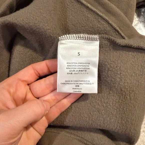 FEAR OF GOD ESSENTIALS Oversized Taupe-Brown Mockneck Sweatshirt COPY - Picture 5 of 8